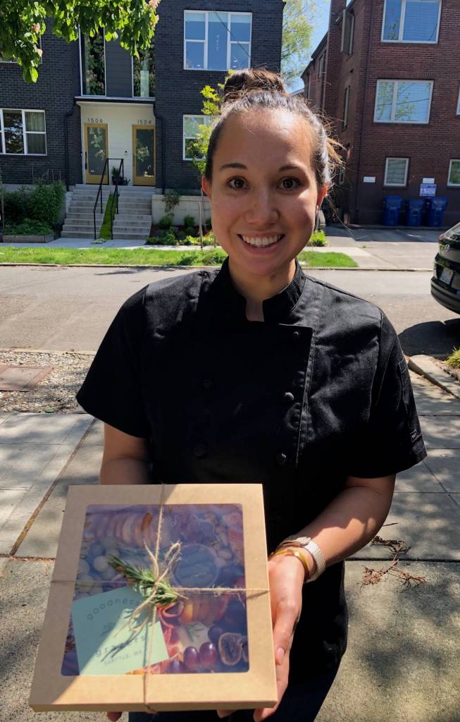 The company has received positive feedback for its to-go box options. Dickinson said most customers opt for contactless delivery. Photo courtesy Maggie Dickinson