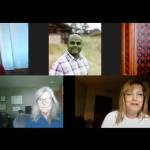 Top row, from left to right: Beth DeGrace and Simone Carmel; bottom row, from left to right: Karen Wilke and Donna Colosky. Screenshot from webinar