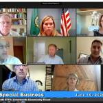 The Mercer Island City Council recognizing Juneteenth at its June 16 virtual meeting. Screenshot from video stream