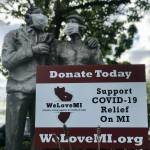 Signs advertising the campaign were placed throughout Mercer Island. Photo courtesy Sharon Perez