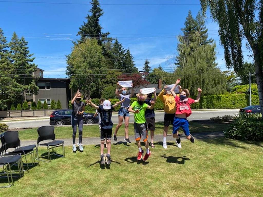 Front: Mattias Hofstetter, Brody Newcomer and Matthew Duffie. Back: Alexandra Foss, Rhett Hounsell, Charlotte Park, Jack Dalton and Aiden Elrod June 25. Photo courtesy Kathy Fisher