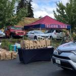 PPE was handed out at the Mercer Island Community and Event Centers parking lot from 10 a.m.-1 p.m. Tuesday, July 7. Photo courtesy Mercer Island Chamber of Commerce