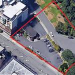 The approximate project footprint before it was canceled. Courtesy city of Mercer Island