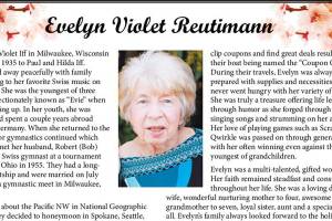 Evelyn Violet Reutimann&nbsp;