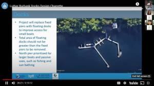 Pictured is a screenshot from the Luther Burbank Park waterfront-renovations charrette.