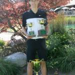 Ethan Evans notched the Washington Junior Golf Association state tournament crown this month. Courtesy of the WJGA