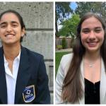 Mercer Island High School DECA officers Niteeka Narayan, left, and Kayla Friedman. Courtesy photos