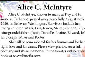Alice C. McIntyre | Obituary