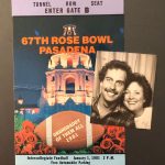 Guest columnist Greg Asimakoupoulos took his future wife, Wendy, to the Rose Bowl game between Washington and Michigan. Courtesy photo