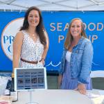 Ashley Besecker, left, and Joci Besecker are sisters-in-law and co-owners of Mercer Islands Premier Catch. Photo courtesy of Amy Haag