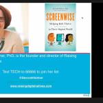 Dr. Devorah Heitner speaks to Mercer Island parents in a virtual presentation on Oct. 14. Zoom screenshot