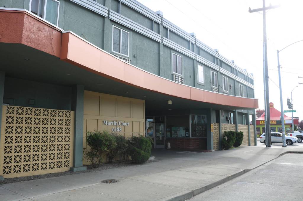 Martin Court has 42 rooms which serve a mix of individuals and families. Case managers on-site provide help getting services. New funding from King Countys Health through Housing ordinance could expand this type of program across the county. Aaron Kunkler/staff photo