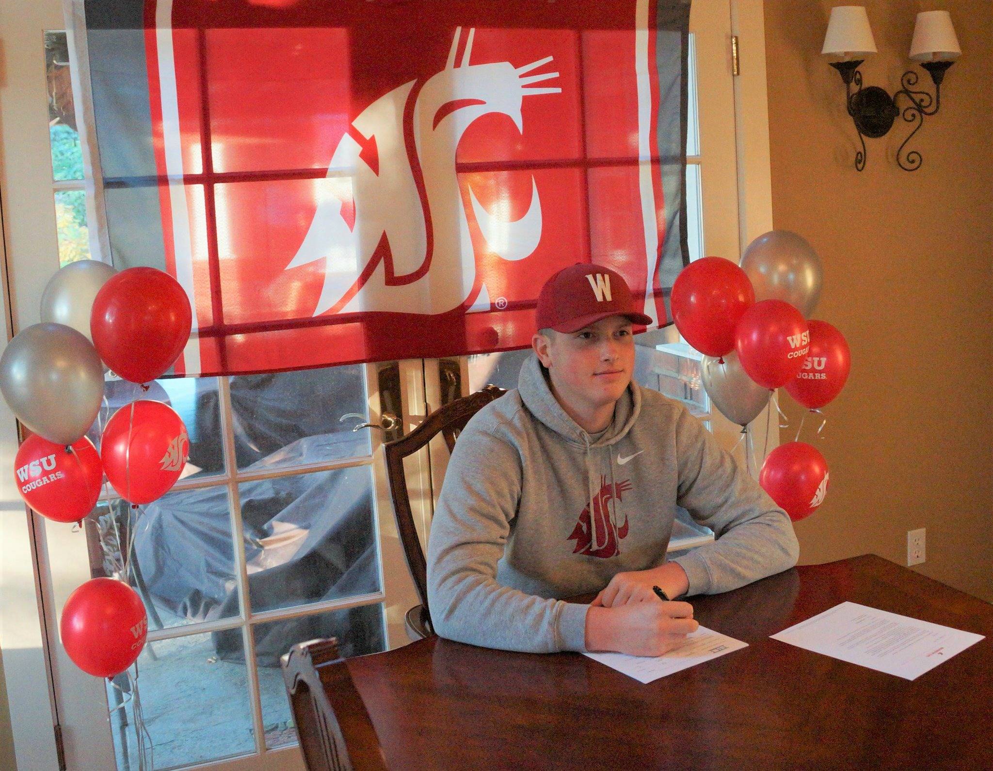 Mercer Island High School senior pitcher/first baseman Jack DeDonato signed a letter of intent on Nov. 11 to play baseball for Washington State University. The 6-foot-3 lefty wrote on his Twitter page: Couldnt be more proud to be a Coug! Thanks to all the coaches who helped me along the way. Photo from Jack DeDonatos Twitter page
