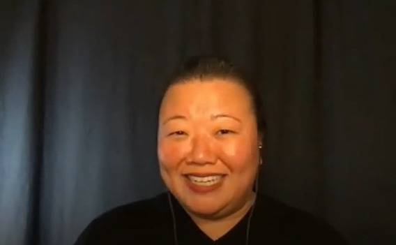 Rosetta Lee speaks to participants in a recent Mercer Island Parent Edge presentation. Zoom screen shot