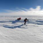 Chris Fagan trekking across Antarctica in 2014. Contributed by Chris Fagan