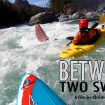 In his attempt to become the youngest person to ever whitewater kayak through the Skykomish Rivers Class IV Boulder Drop, Ivan Knight, then 9, tries to avoid a collision with his sister, Eleanor, 14, before dropping into a violent hydraulic that was thrashing her. After 20 seconds of thrashing, Eleanor was able to escape. Courtesy photo.