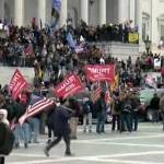 Screenshot from a YouTube stream of the Jan. 6, 2021, protest at the U.S. Capitol Building in Washington, D.C.