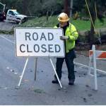 The overnight storm caused copious road closures on the Island. Photo courtesy of the Mercer Island Police Department Facebook page