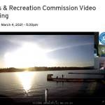 Luther Burbank Docks Subcommittee members presented a draft preferred concept plan to the Mercer Island Parks and Recreation Commission on March 4. Zoom screen shot