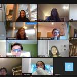 The Mercer Island High School Education Coalition for Asian American Representation holds a recent meeting. Courtesy photo