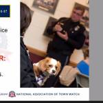 Mercer Island Police Department Public Support Officer Anna Ormsby speaks during the Paws on Patrol virtual meeting on March 24. Zoom screen shot