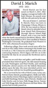 David J. Marich | Obituary