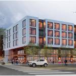 A rendering of the proposed Xing-hua Mixed-Use Development project. Courtesy of Johnston Architects