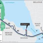 A graphic depicts the North Mercer Island/Enatai sewer upgrade project. Photo courtesy of King County