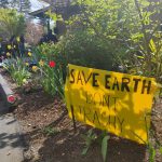 One of several signs posted at the Earth Day Fair. Andy Nystrom/ staff photo
