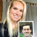 Kasey Taylor holds a photo of her brother Will, who died by suicide on March 4, 2017. Photo courtesy of Kasey Taylor