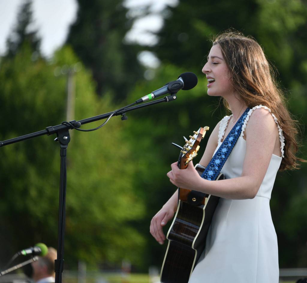 Jessica Starnes performs her original song, Blank Pages. Andy Nystrom/ staff photo
