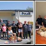 Rotary Club of Mercer Island members and a group of residents showed their appreciation for the Mercer Island Police Department and its service over the Independence Day weekend by bringing lunch, baked goods and other treats by its building on July 3-4. Courtesy photos
