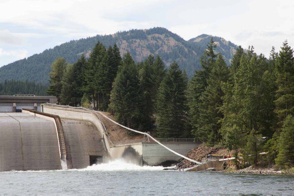Whooshh Innovations installed its Passage Portal at the Cle Elum Dam in 2019 for a fish-passage project. Courtesy photo
