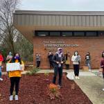 TeleHealth Access for Seniors team Washington members drop off devices at the Renton Housing Authoritys HealthPoint Sunset Neighborhood Center in December of 2020. Courtesy photo