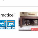 Families learned what to do during an earthquake at the Virtual Family Prep Night on Sept. 14. Zoom screen shot