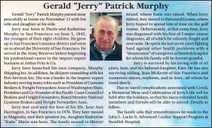Gerald "Jerry" Patrick Murphy | Obituary