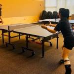 Ping-pong players concentrate on their shots. Photo courtesy of city of Mercer Island