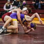 Mercer Islands Maxwell Martin, top, gets a hold on Issaquahs Quin Seiffert during a 138-pound match on Jan. 6. Martin defeated Seiffert by minor decision, 7-1. Mercer Island topped Issaquah, 32-27, and Mount Si beat Mercer Island, 42-37, in the double-dual. Other Mercer Island winners on the night were Gordon Gibson (120), Lincoln Woods (126), Chase Warnick (145), Clark Koopman (152), Jack Levitt (170), Leo Garry (106) and Magnus Dorre (113). Photo courtesy of Don Borin/StopActionPhotography