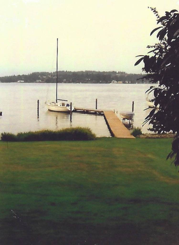 A view of what is now named Riley Cove from the familys home on North Mercer Way. Courtesy photo