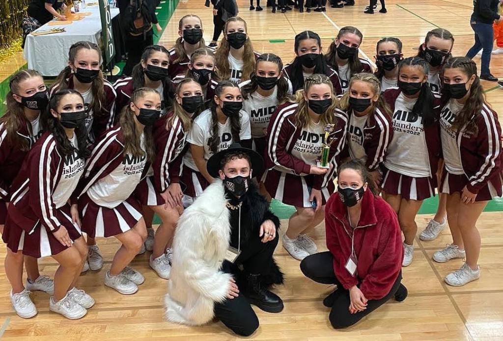 The Mercer Island High School drill team recently qualified for the district competition. Courtesy photo