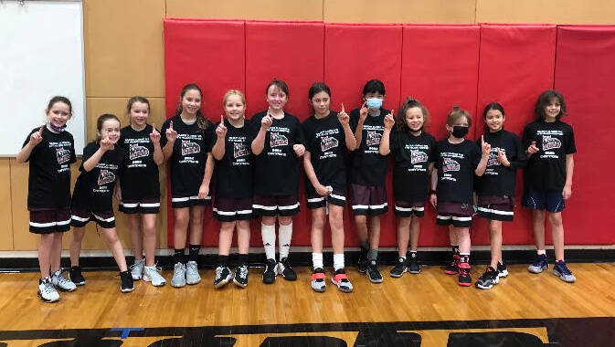 Fourth-graders: From left to right: Elsie Pierce, Sienna Cohen, Claire Oberto, Sydney Munson, Paige Anderson, Sophia Clark, Julia Gribble, Chloe Chen, Maya Kirtman, Rachel Hoole, Sophia Yu and Aylwen Battersby. Courtesy photo