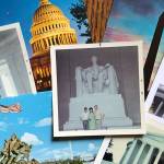 Postcards and snapshots from Gregs first visit to Washington DC and the Lincoln Memorial.