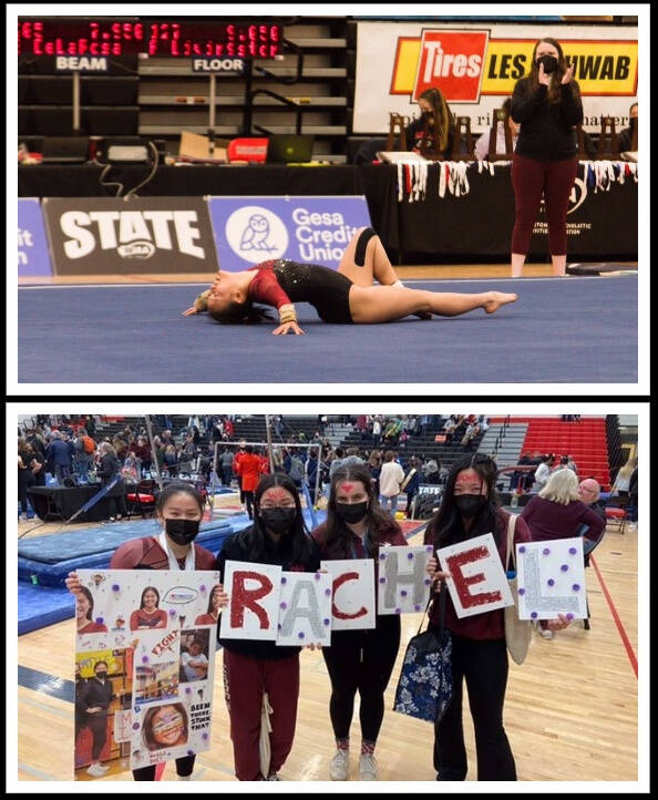 Mercer Island High Schools Rachel Ressmeyer placed eighth in the all-around competition at the 2A/3A state championships on Feb. 25-26 at Sammamish High School. The Islander finished with a total score of 36.425. She took sixth on bars (9.300), seventh on beam (9.350), tied for 17th on floor (9.275) and tied for 28th on vault (8.500). Courtesy photos