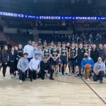 Northwest Yeshiva High School placed fifth at the 1B boys state basketball tournament at the Spokane Veterans Memorial Arena. Photo courtesy of the Northwest Yeshiva High School Facebook page