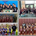 Clockwise from top are Mercer Island Select Boys Basketball state-bound squads in grades seven, five, six, four and eight. Courtesy photos
Seventh-graders: From left to right: Noa Cook, Coach Yan Fatien, Joey Weiss, Jayden Yuen, Ewan Shea, Finn Killian, Charlie Friedman, Jonah Duitch, Tyler Rockfeld, Kai Winship and Chase Kelly.
Fifth-graders: Left to right: Rowan Neher, Justin Howard, Thomas Ruan, Nolan Kim, Coach Mason Azose, Guven Nguyen, Nick Keefe, Ian Crump, Thomas Castaneda, Daniel Ruan and Shyam Rathod.
Sixth-graders: Back row, left to right: Coach Benson Sims, Zachary Walzer, Kabir Bains, Cole Howard, Riley Anderson and Caden Conklin. Front row, left to right: Zach Hansen, Isaac Alpert, Brady Dolence, Lucas Cuneo, Brahm Pandey and Pranav Elumalai.
Fourth-graders: Back row, left to right: Laign Magee, Jacob Sharpe, Colton Gribble, Will Russell, Drew Munson and Coach Tony Locasio. Front row, left to right: Zachary Ashberg, Johnny Banchero, Paxton Conklin, Cash Coochise, Luke Thomas and Cal Robinson.
Eighth-graders: Back row, left to right: Milo Berkeley, Derek Borden, Andrei McDonald, Zach Swendrowski, Hugh Borden, Isaiah McBride and Coach Glen Dean. Front row, left to right: Henry May, Nicholas Castaneda, Brendan McGuire, Colin Monahan and Owen Hasenoerhl.