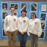 From left to right, Mercer Island High School mock trial team members Alden Hey, Eliot Geer and Maggie Matheson. Andy Nystrom/ staff photo