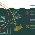 The platform shows how technology will assist with the monitoring of kelp beds. Courtesy of PSRF.