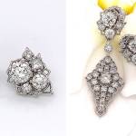 Robin Callahan designed these convertible earrings which can be worn two ways, incorporating diamonds her client wanted to re-use from old jewelry.