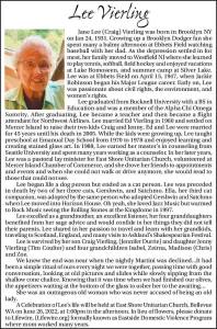 Lee Vierling | Obituary