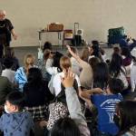 Judy Kusakabe answering questions from West Mercer Elementary 4th graders during her presentation. Photos by Soyun Chow
